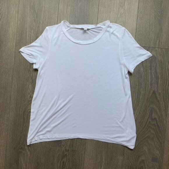 Aritzia Wilfred T-shirt Tee Short sleeve White Crew neck Casual Basic Size XS - Picture 3 of 15